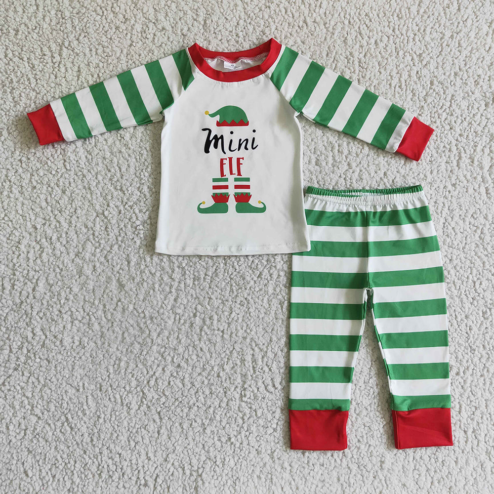 Baby kids Christmas mini family pajamas clothing sets