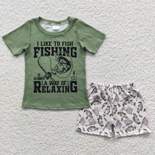 Load image into Gallery viewer, Baby Boys Fishing Summer Shorts Sets
