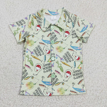 Load image into Gallery viewer, Baby Boys Fishing button ups short Sleeve shirts tops
