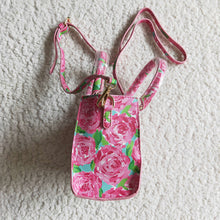Load image into Gallery viewer, Pink flower rose baby girls cute western bags
