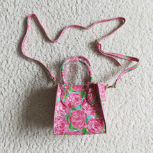 Load image into Gallery viewer, Pink flower rose baby girls cute western bags
