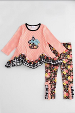 Load image into Gallery viewer, Baby girls floral Halloween hat legging pants sets
