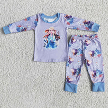 Load image into Gallery viewer, Girls Princess pajamas 4
