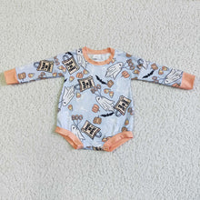 Load image into Gallery viewer, Baby girls Halloween trick or treat long sleeve rompers
