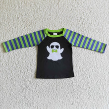 Load image into Gallery viewer, Baby Boys Halloween ghost long sleeve shirts
