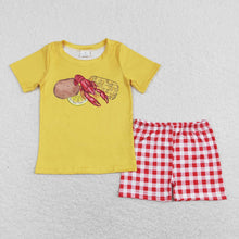 Load image into Gallery viewer, Baby Boys Potato Crawfish Corn Top Shorts Outfits Clothes Sets
