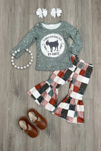 Load image into Gallery viewer, Goats patchwork pants set
