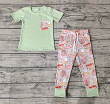 Load image into Gallery viewer, Baby Boys Short Sleeve Pocket Shirt Baseball Pants Clothes Sets
