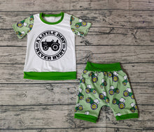 Load image into Gallery viewer, Baby Boys Tractors Farm Shirt Summer Shorts Clothes Sets
