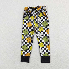 Load image into Gallery viewer, Baby Boys St Patrick Day Quatrefoil Pockets Pants Preorder
