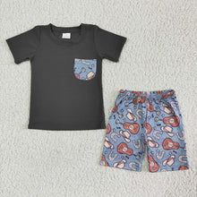 Load image into Gallery viewer, Baby boys western gita shorts sets
