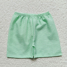 Load image into Gallery viewer, Baby Boys Plaid Seersucker Fabric Shorts

