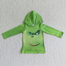 Load image into Gallery viewer, Baby boys hooded Christmas long sleeve eye tops
