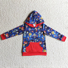 Load image into Gallery viewer, Baby Boys princess Halloween cartoon hooded shirts

