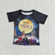 Load image into Gallery viewer, Baby Boys short sleeve Halloween witch shirts
