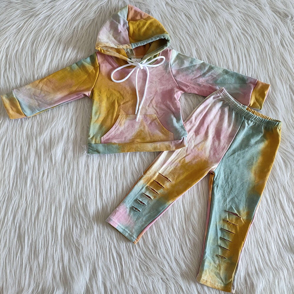 Tie dye hoodie sets 5