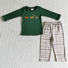 Load image into Gallery viewer, Baby boys duck deer dog hunting pants clothes sets
