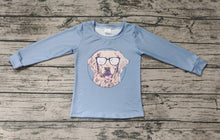 Load image into Gallery viewer, Baby Boys Blue Dogs Long Sleeve Tee Shirts
