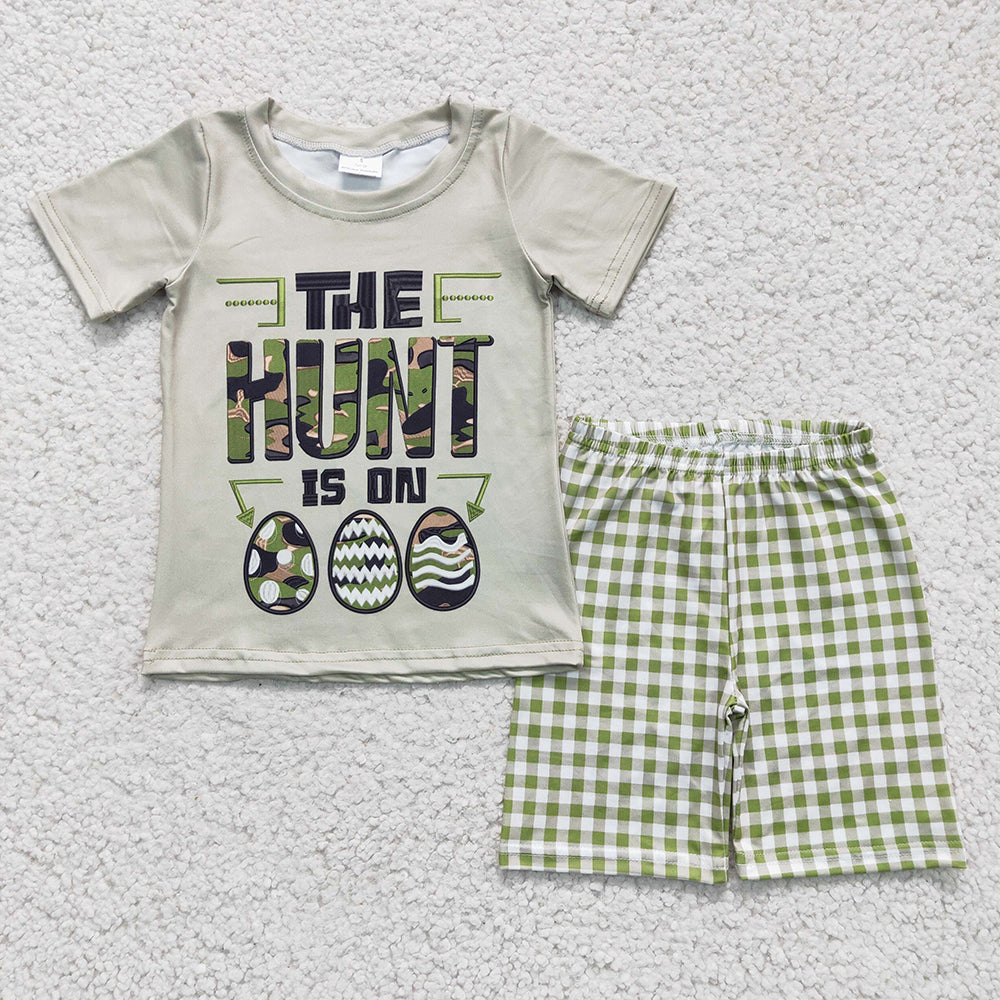 Baby Boys Easter hunting eggs shorts sets