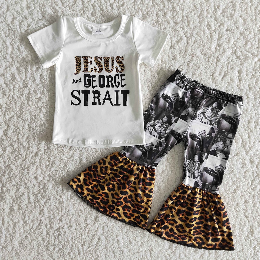 Jesus bell bottom pants set