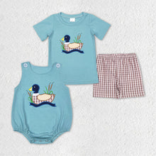 Load image into Gallery viewer, Baby Boys Duck Hunting Designs Summer Brother Clothing Sets
