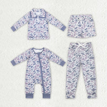 Load image into Gallery viewer, Baby Boys Grey Camo Brother Hunting Spring Summer Clothes Sets

