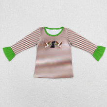 Load image into Gallery viewer, Baby Children Kids Duck Stripes Sibling Embroidery Tee Shirts
