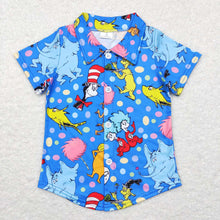 Load image into Gallery viewer, Baby Boys Dr Reading Hats Short Sleeve Buttons Shirts
