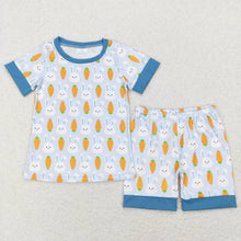 Load image into Gallery viewer, Baby Boys Easter Carrot Rabbits Shirt Top Shorts Pajamas Clothing Sets
