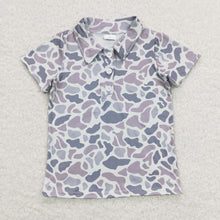 Load image into Gallery viewer, Baby Boys Camo Hunting Short Sleeve Buttons Tee Shirt Tops
