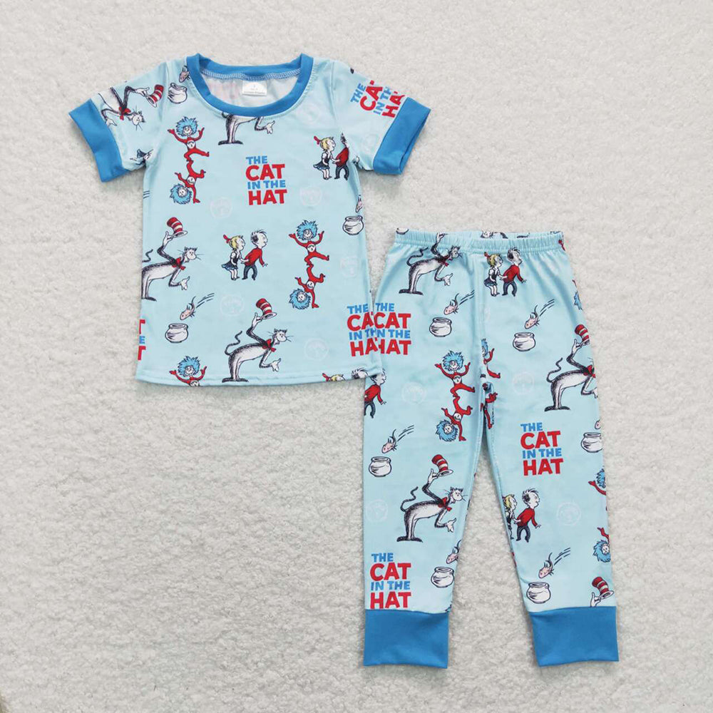 Baby Boys Cat Dr Reading Top Pants Pajamas Clothing Sets