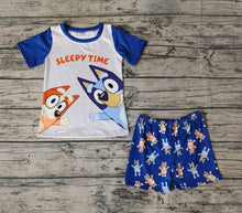 Load image into Gallery viewer, Baby Boys Dogs Sleepy Time Shirts Shorts Pajamas Outfits Clothing Sets
