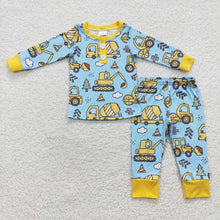 Load image into Gallery viewer, Baby Boys Construction Pajamas Clothing Sets
