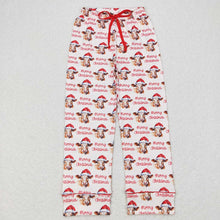 Load image into Gallery viewer, Adult Women Merry Christmas Highland Cow Pants Pajamas
