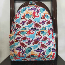 Load image into Gallery viewer, Baby Children Purple Dinosaur Back Bags
