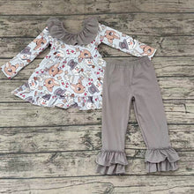 Load image into Gallery viewer, Grey Christmas Cartoon Bow sets
