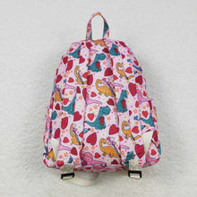 Load image into Gallery viewer, Baby Children Pink Hearts Dinosaur Back Bags
