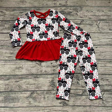 Load image into Gallery viewer, Valentines red tractor legging sets

