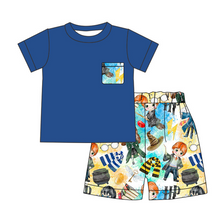 Load image into Gallery viewer, Baby cartoon boy shorts sets
