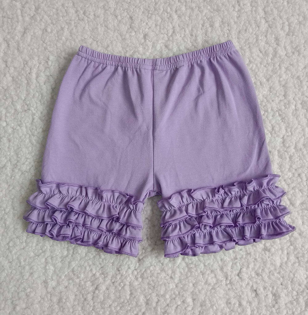 Lavender icing ruffle shorts