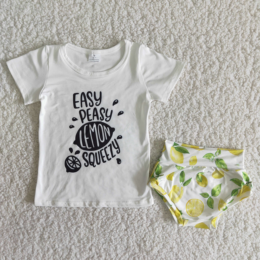 Lemon Letter soft bummie set