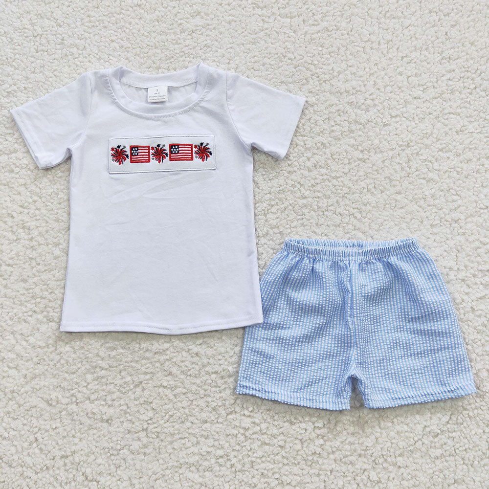 Baby Boys 4th Of July Summer Shorts Sets