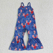 Load image into Gallery viewer, Baby girls 4th of July Jumpsuits 3
