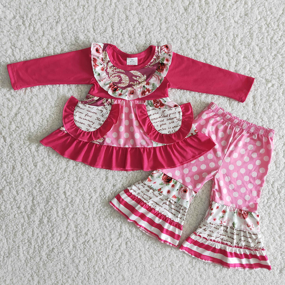 Valentines Pink pocket bell sets