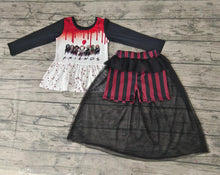 Load image into Gallery viewer, Baby Girls Halloween red tutu bummie skirts sets
