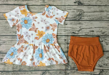 Load image into Gallery viewer, Baby girls floral bummie summer sets
