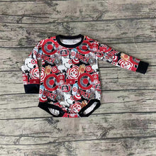 Load image into Gallery viewer, Baby girls Halloween dog red rompers
