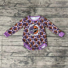 Load image into Gallery viewer, Baby girls Halloween pumpkin rompers
