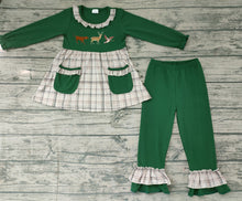 Load image into Gallery viewer, Baby girls duck deer dog hunting pants clothes sets
