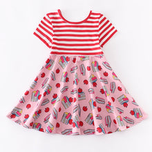 Load image into Gallery viewer, Baby girls back to school book dresses

